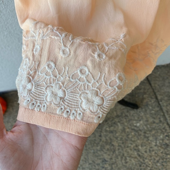 TULAROSA Orange / Pink Embroidered Dress - Picture 3 of 7